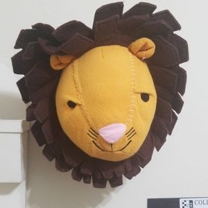 Lion head wall art